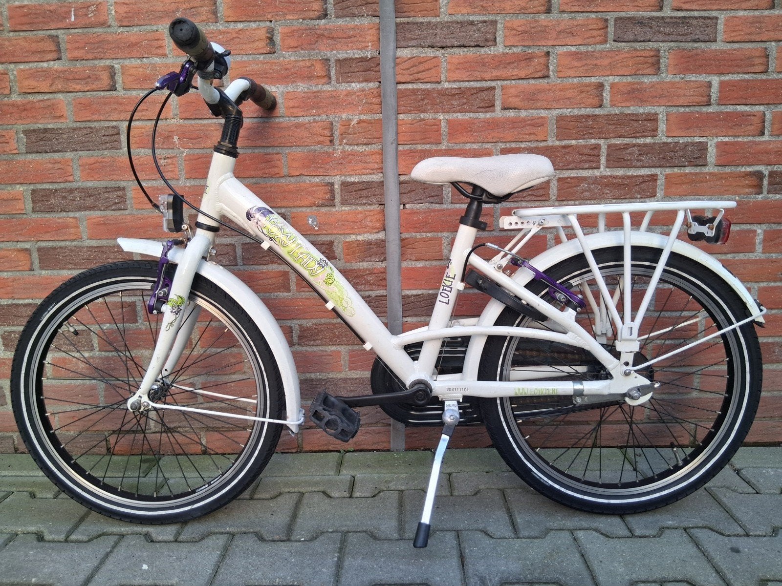 Nette Loekie Foxy Lady meisjesfiets 20 inch, Fietsen en Brommers, Ophalen, Terugtraprem, Gebruikt, Loekie