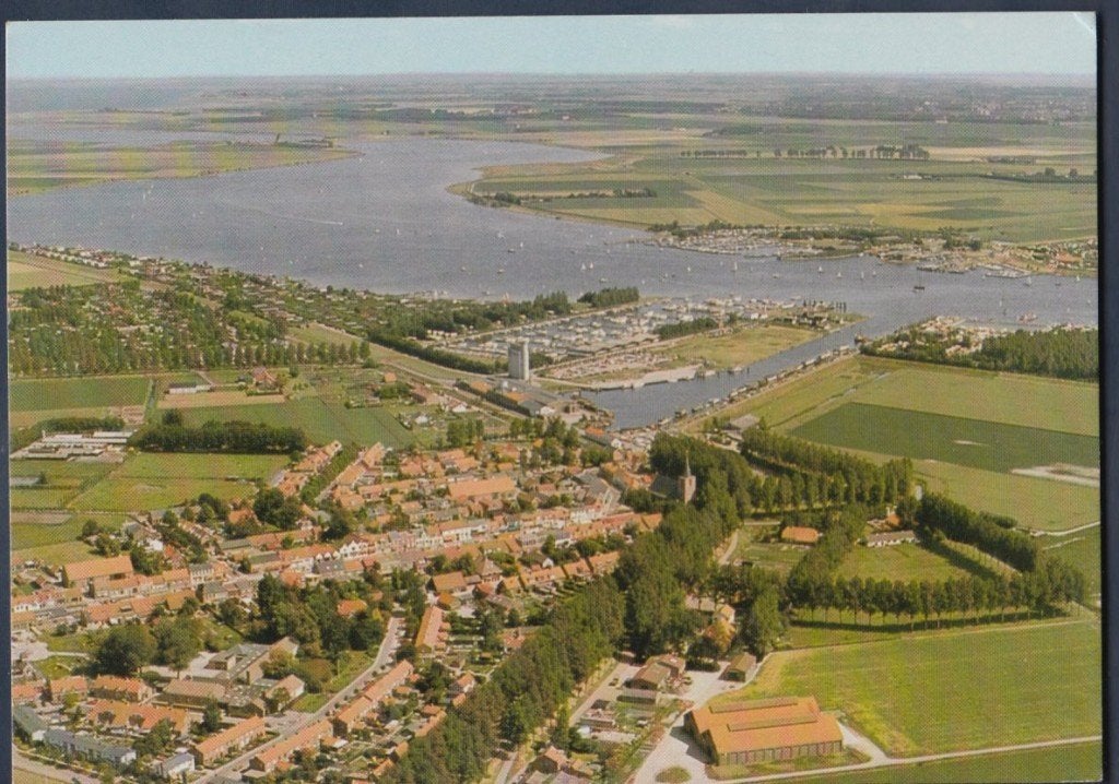Kortgene Luchtfoto 1985 Ongelopen, Verzamelen, Verzenden, 1980 tot heden, Ongelopen, Zeeland