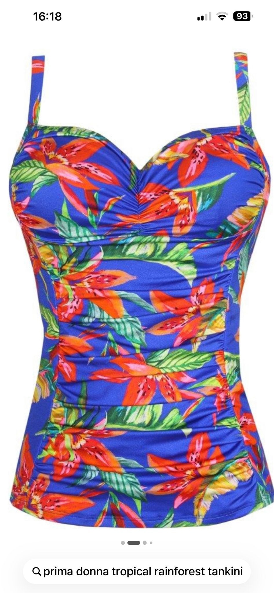 Nieuwe Primadonna (Tropical Rainforest )Tankini Set, Kleding | Dames, Badmode en Zwemkleding, Ophalen of Verzenden, Nieuw, Blauw