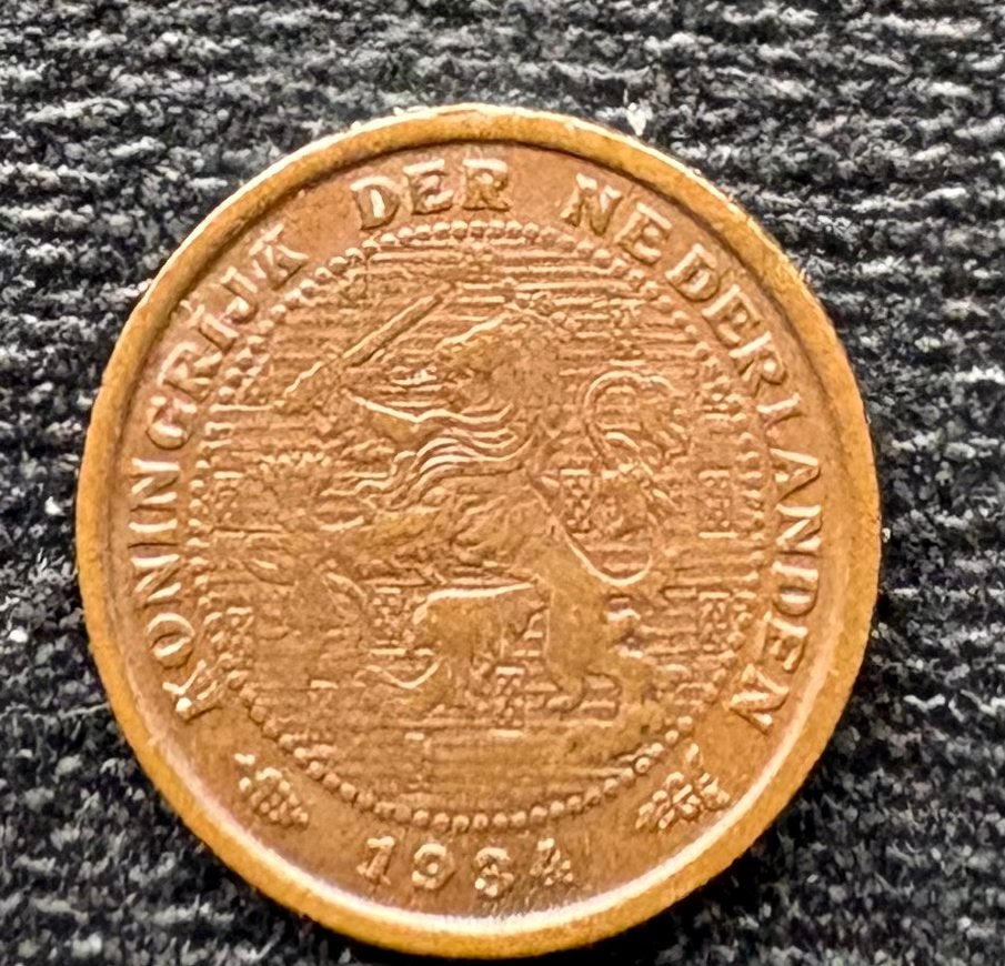 Zeldzame 1/2 cent munt uit 1934 - Koning Willem I, Ophalen of Verzenden, Koning Willem I, Overige waardes, Losse munt
