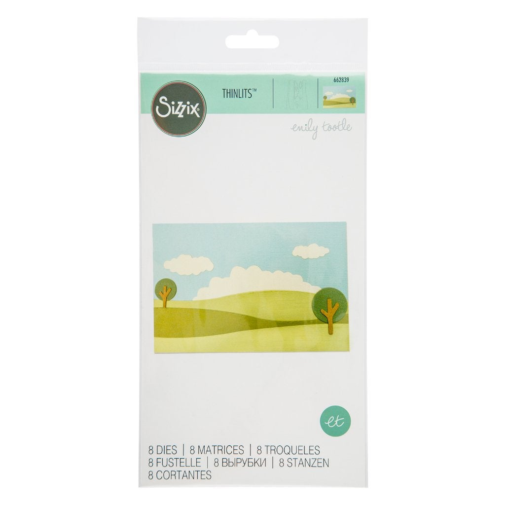 Sizzix thinlits die set 8pk - build a landscape.  662839, Ophalen of Verzenden, Nieuw, Fantasie, Pons of Mal