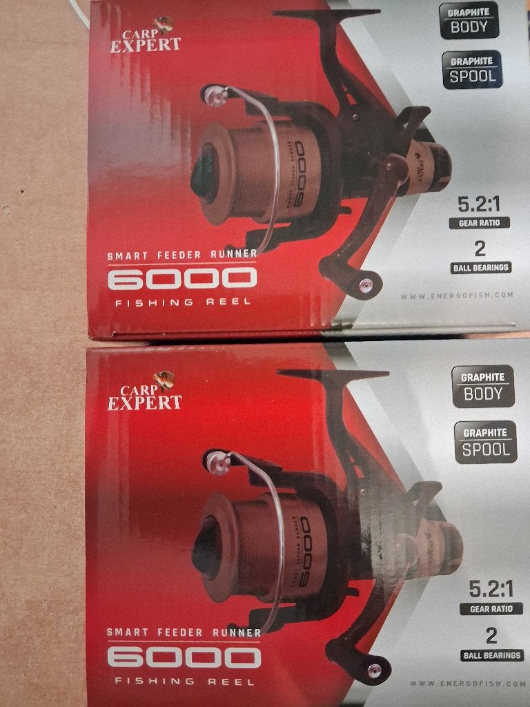 10 karper molens NIEUW 6000 SERIE MET BEET RUNNER extr spoel, Watersport en Boten, Ophalen of Verzenden, Nieuw, Molen
