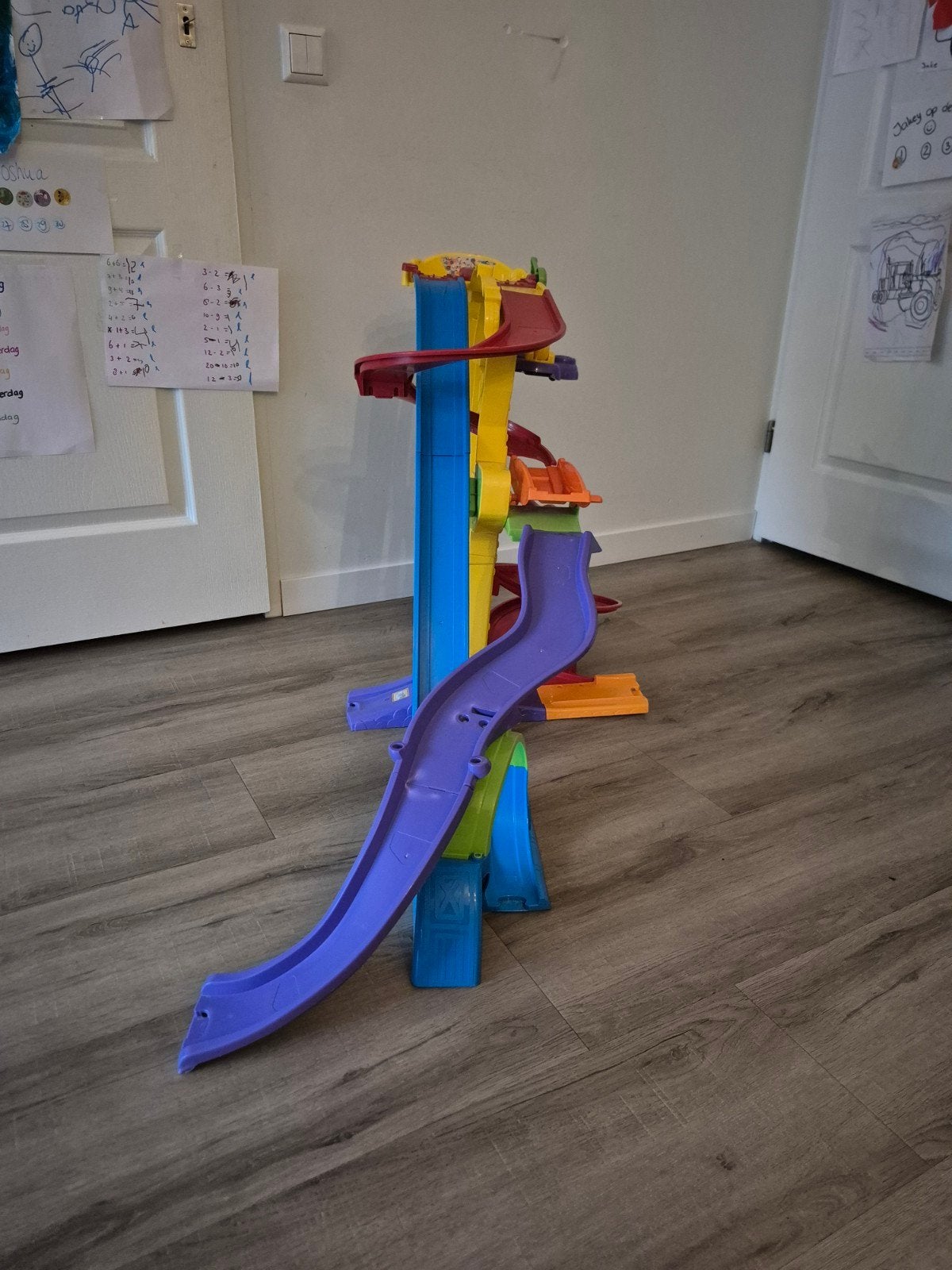 Grote VTech Toet Toet Auto's Racebaan met Toren, Handmatig, Ophalen, Overige merken, Racebaan