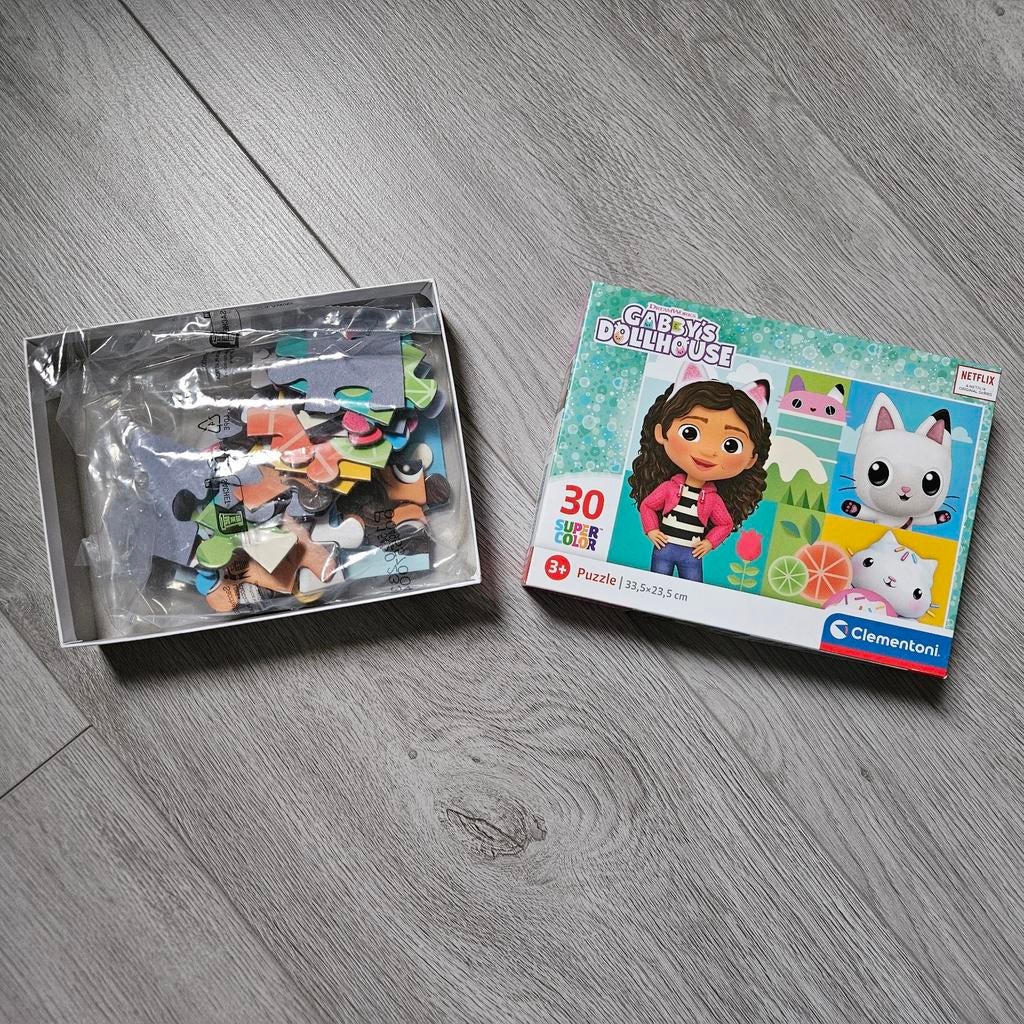 Opruiming: Gabby's Dollhouse puzzel 30 stukjes, Ophalen of Verzenden, 10 tot 50 stukjes, Zo goed als nieuw, 2 tot 4 jaar