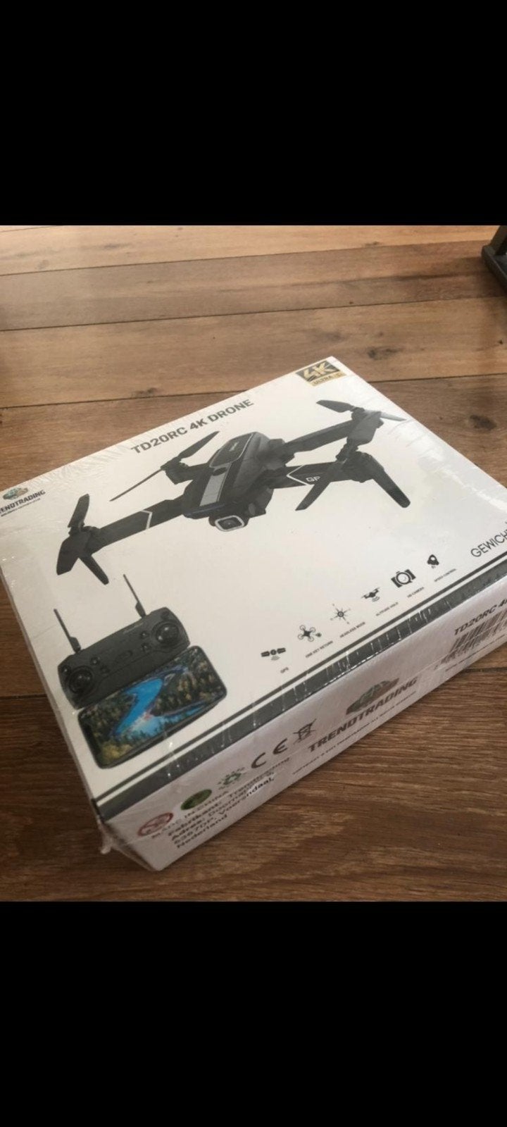 Drone TD20RC Trendtrading Nieuw in doos, Cameradrone, Return to Home, 100 tot 1000 meter, Overige merken