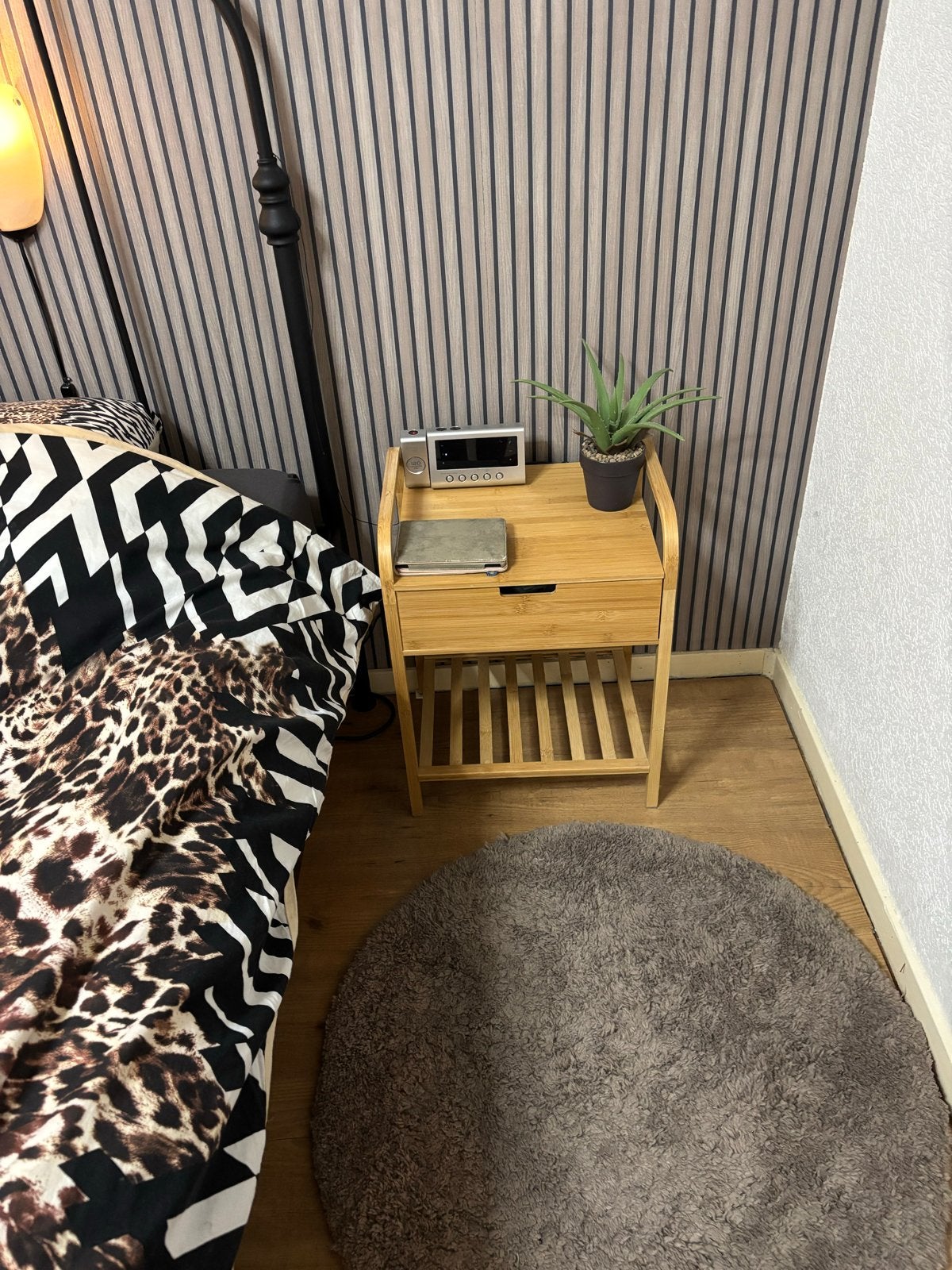 Compleet tweepersoonsbed met matrassen en nachtkastjes, Huis en Inrichting, Ophalen, Gebruikt, Tweepersoons, 180 cm