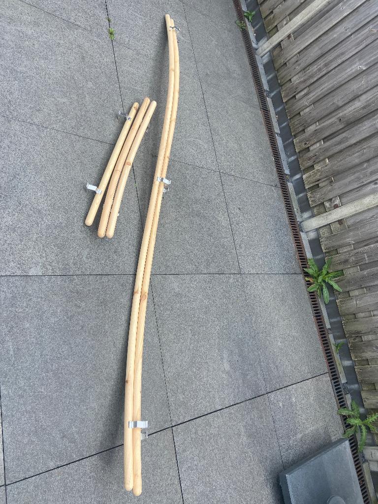 Gebogen trap leuning nieuw, Ophalen of Verzenden, Nieuw, Minder dan 2 meter