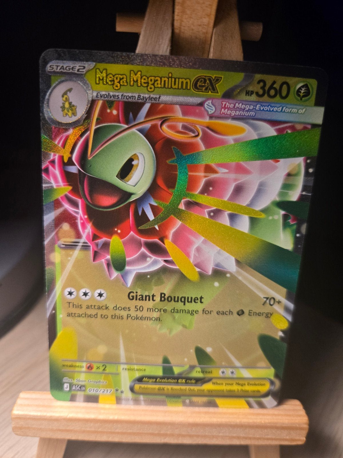 Mega Meganium EX Pokémon Kaart - Foil, Ophalen of Verzenden