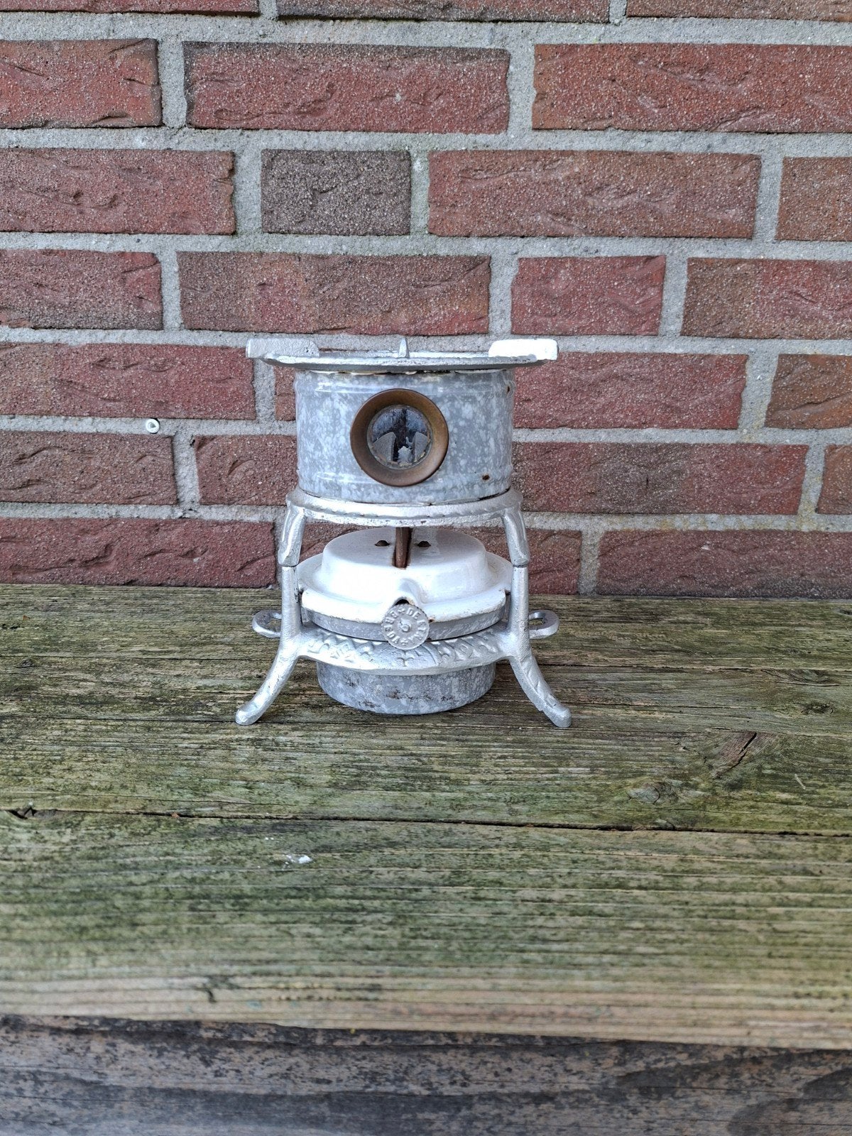 emaille petroleumstel, Ophalen of Verzenden