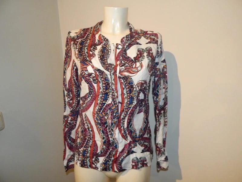 Antik Batik ibiza styl blouse prachtige print in kleuren 40, Kleding | Dames, Maat 38/40 (M), Zo goed als nieuw, Antik Batik, Meerkleurig
