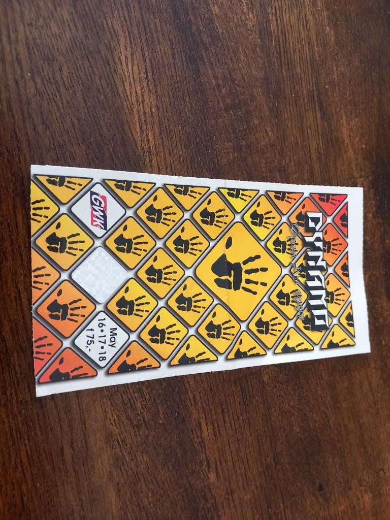 1997 dynamo open air ticket, Ophalen of Verzenden, Foto of Kaart
