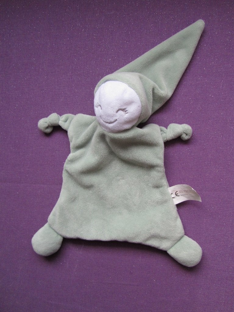 EVORA PLAYING KIDS Knuffeldoekje POPJE. groen **Nieuw**, Overige typen, Nieuw, Ophalen of Verzenden, Met label
