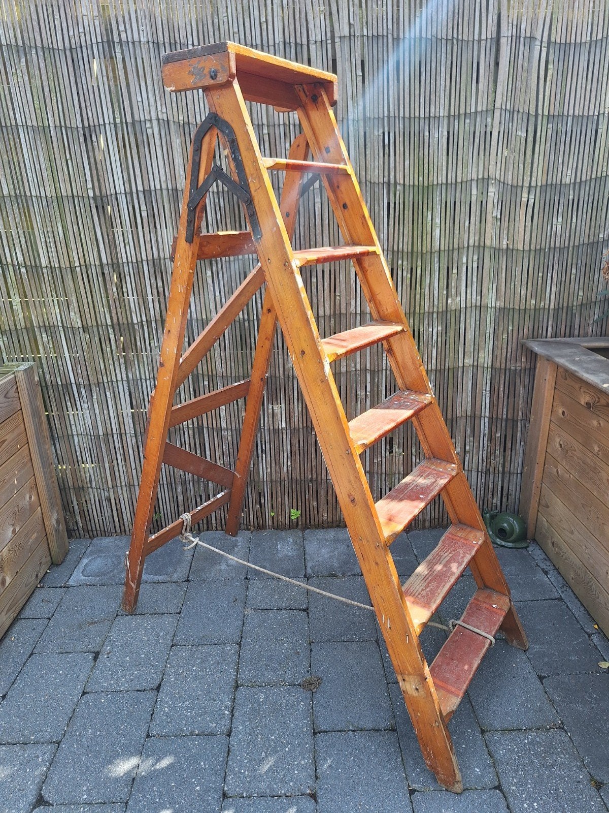 Houten trap, Doe-het-zelf en Verbouw, Ladders en Trappen, Ophalen, Gebruikt, Trap, Opvouwbaar of Inschuifbaar