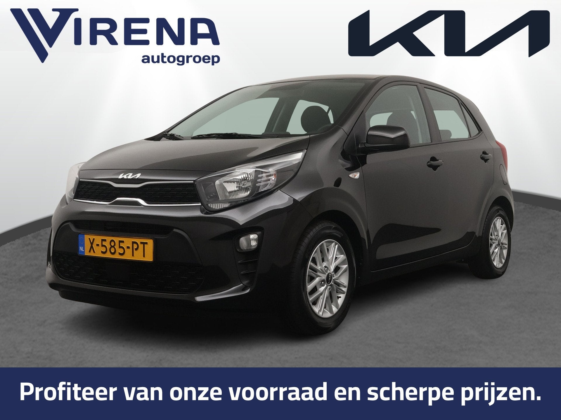 Kia Picanto 1.0 DPi DynamicLine Automaat - Airco - Apple Car, Auto's, Kia, 877 kg, Gebruikt, Met garantie (alle), 4 stoelen