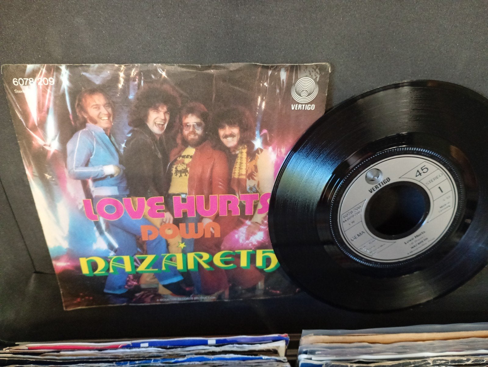 Nazareth - Love Hurts 7 inch vinyl single (Vertigo), Ophalen, Gebruikt, 7 inch, EP