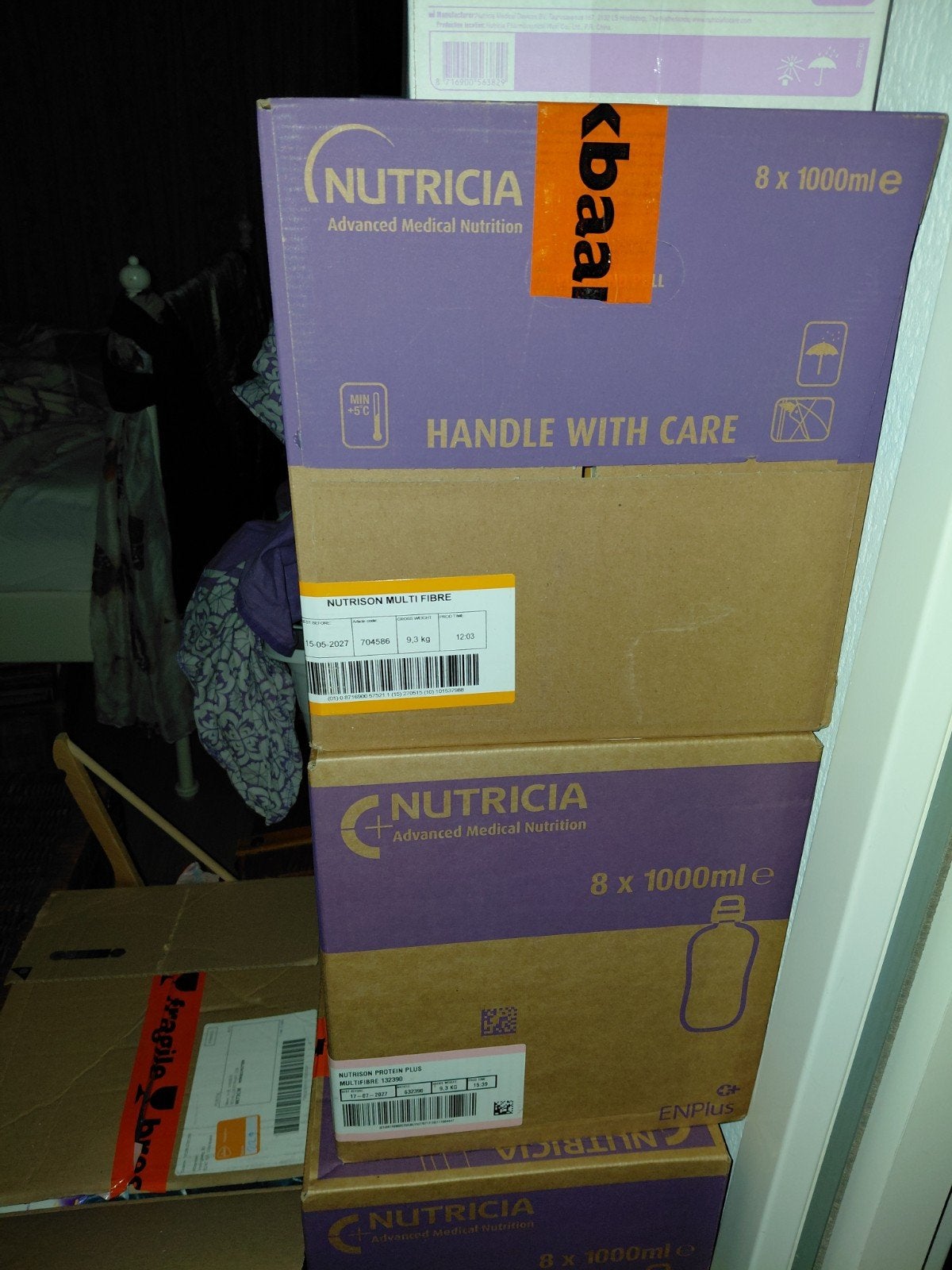nutrisia sondevoeding, Diversen, Ophalen