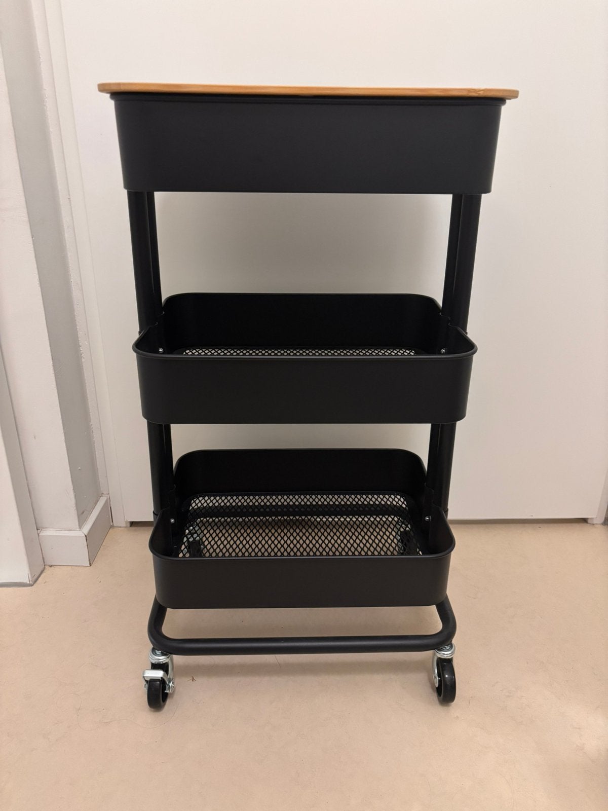 Ikea roltafel trolley raskog met deksel, Ophalen, Zo goed als nieuw