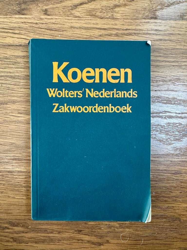 Koenen Wolters' Nederlands Zakwoordenboek, Ophalen of Verzenden, Gelezen, Koenen of Wolters, Nederlands