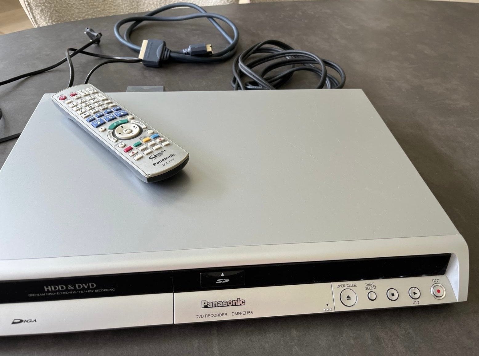 Panasonic DMR-EH55 DVD Recorder met HDD, Audio, Tv en Foto, Dvd-spelers, Gebruikt, Panasonic, Met harddisk, Dvd-recorder