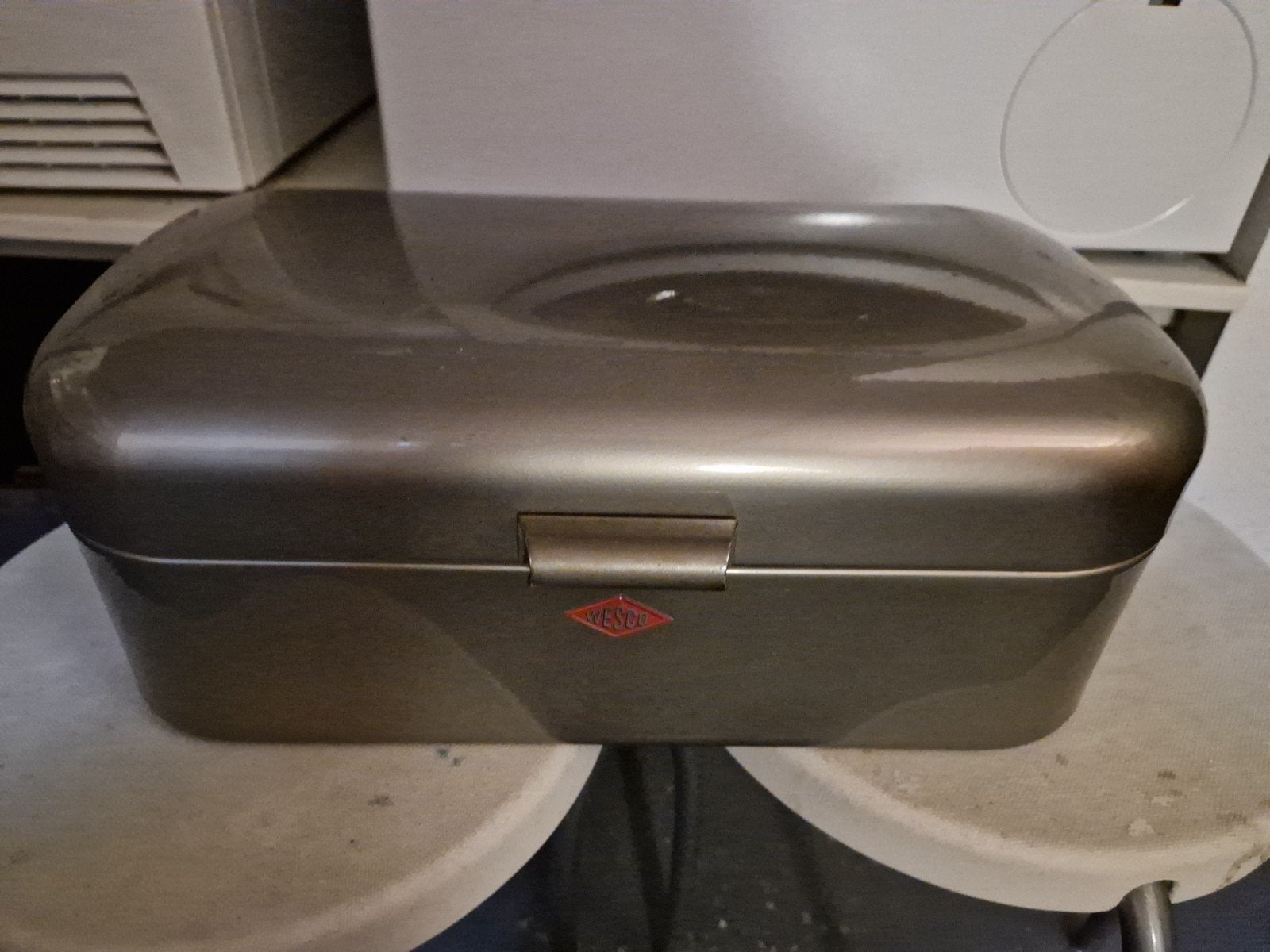 Wesco broodtrommel warm grey, Huis en Inrichting, Ophalen, Gebruikt