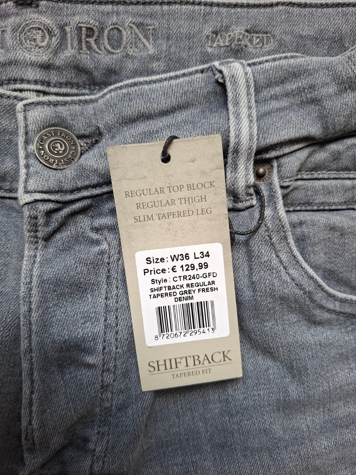 CAST IRON Shiftback jeans W36 L34, W36 - W38 (confectie 52/54), Nieuw, Ophalen of Verzenden, Cast Iron