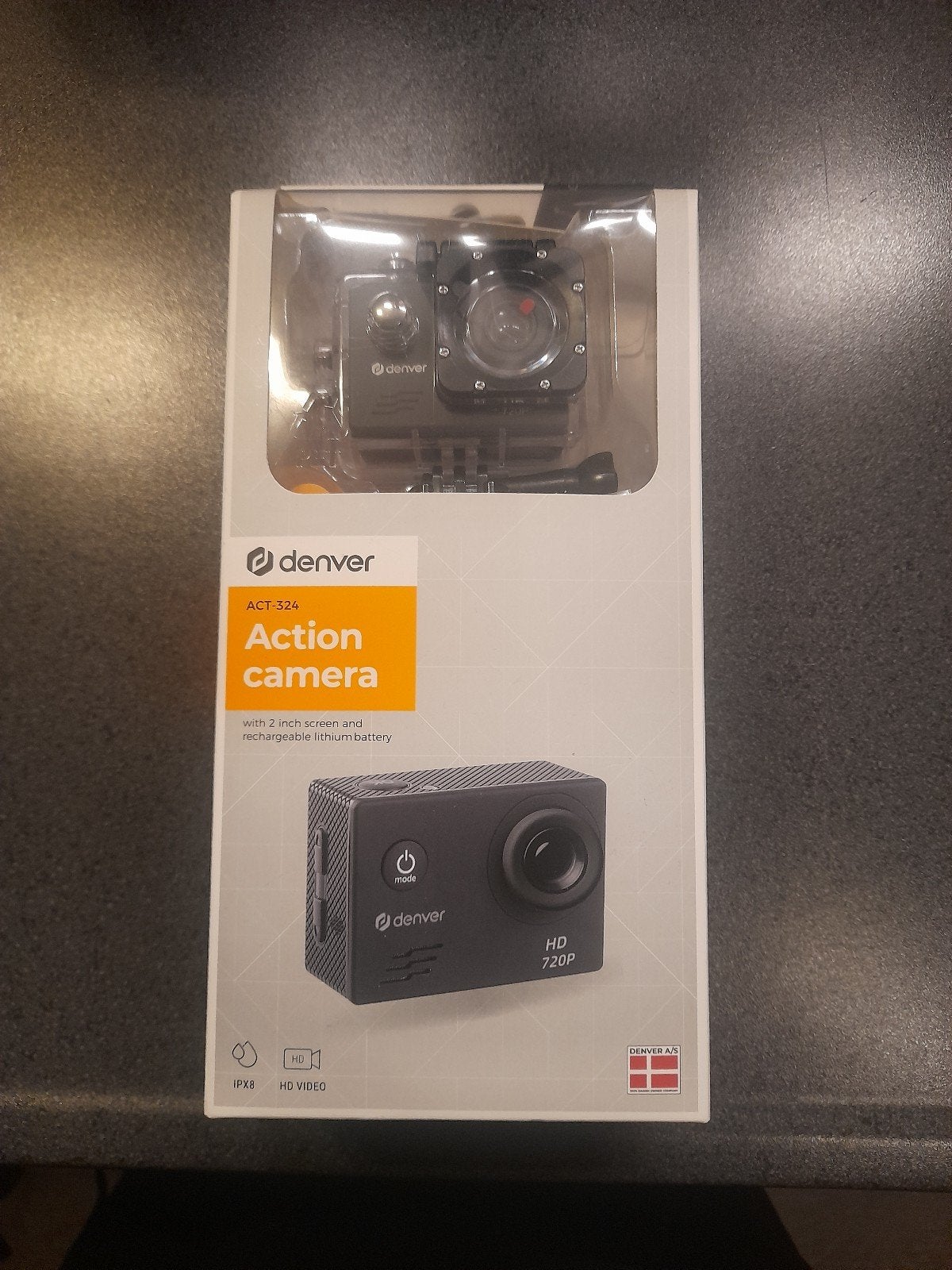 Denver ACT-324 Action Camera HD 720P - Nieuw in doos, Ophalen of Verzenden, Nieuw, Overige merken