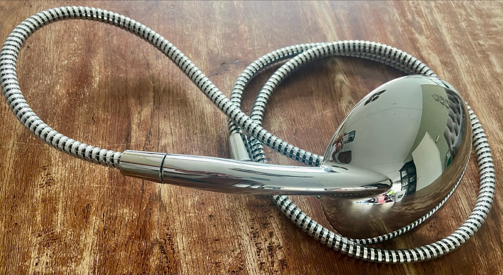 Douchekop met slang - Chroom, Doe-het-zelf en Verbouw, Sanitair, Ophalen of Verzenden, Nieuw, Chroom, Douche
