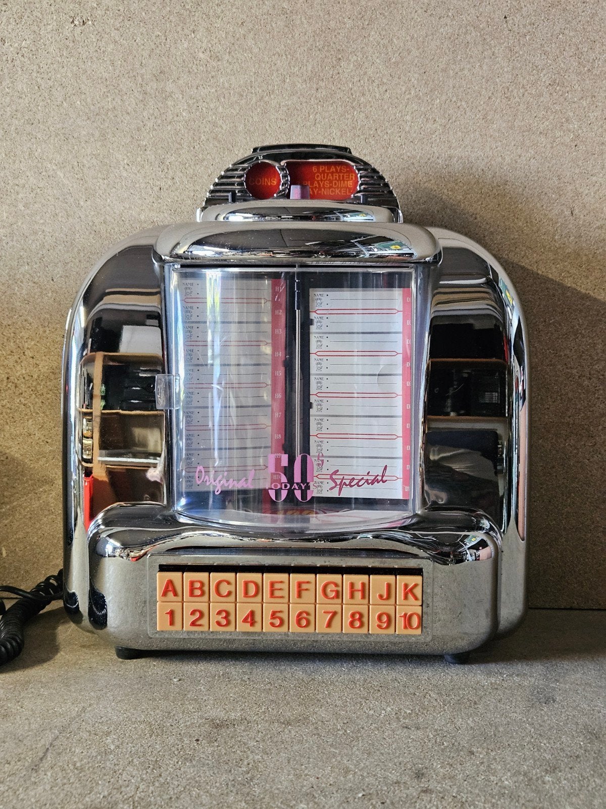 Wallbox Seeburg replica met telefoon, Verzamelen, Ophalen, 1970 tot heden, Overige merken