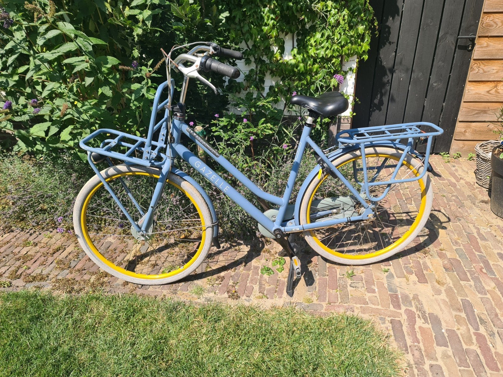Gazelle HeavyDuty NL transportfiets - Lichtblauw, Fietsen en Brommers, Fietsen | Dames | Damesfietsen, Gebruikt, Gazelle, Versnellingen