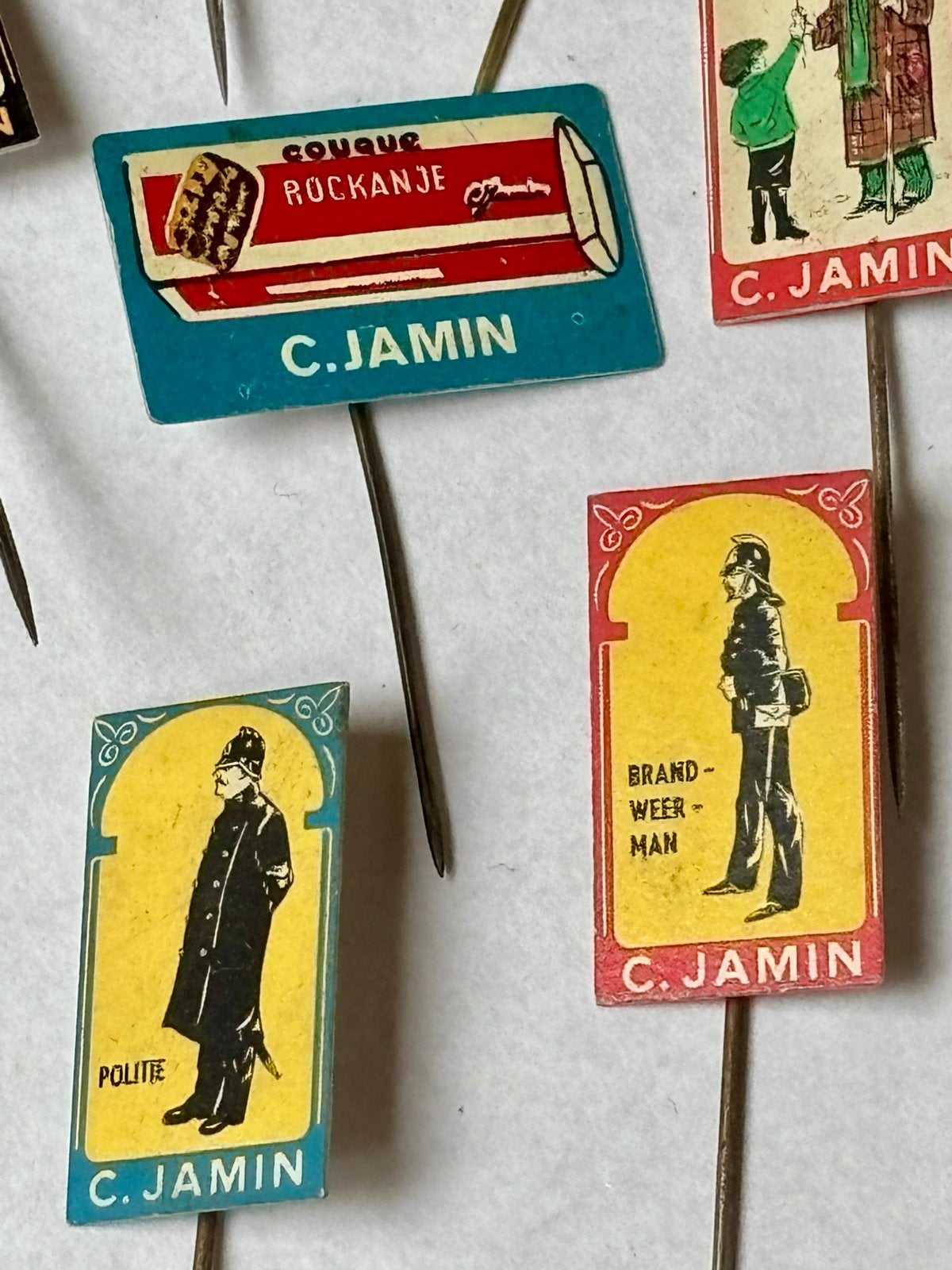 Vintage C. Jamin Speldjes - Diverse Ontwerpen (20 stuks), Ophalen of Verzenden, Gebruikt, Overige onderwerpen, Speldje of Pin