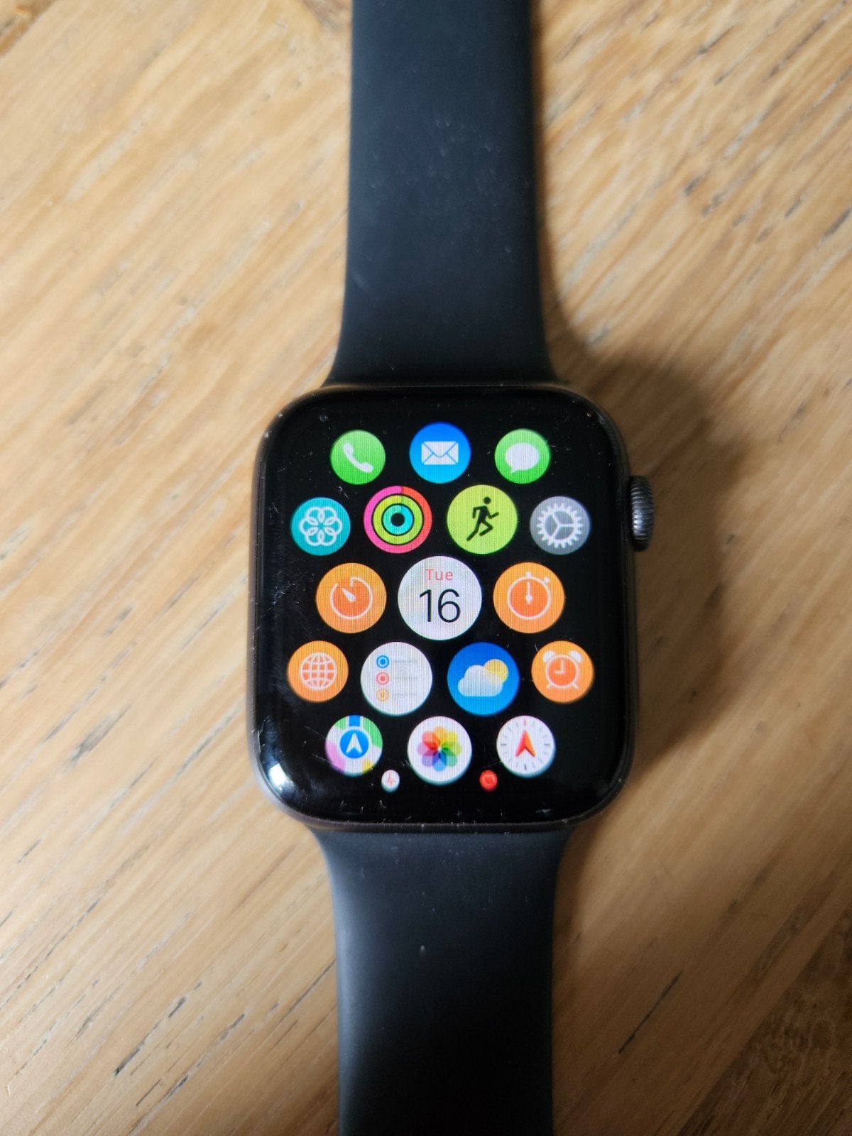 Apple Watch series 5 44mm GPS, Ophalen of Verzenden, GPS, Zwart, IOS