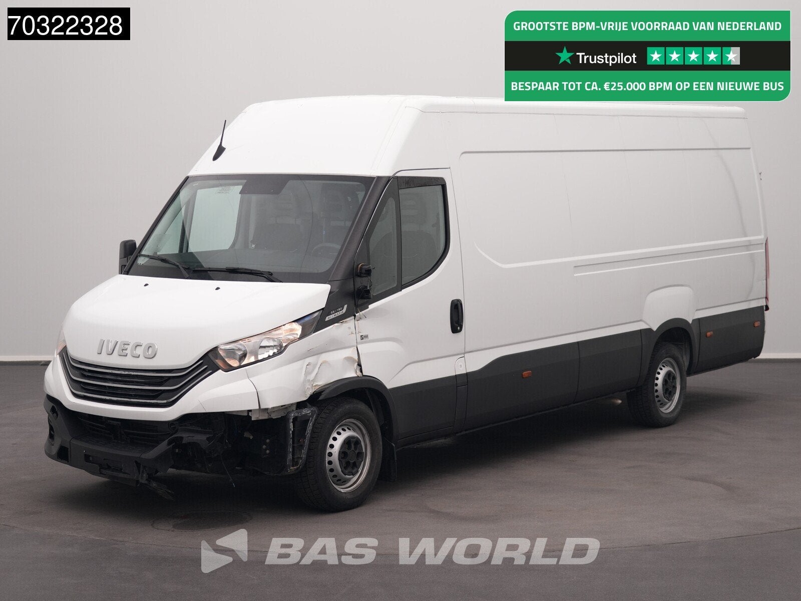 Iveco Daily 35S16 Schade/Damage! Automaat L3H2 160PK Airco C, Automaat, Stof, Gebruikt, Euro 6