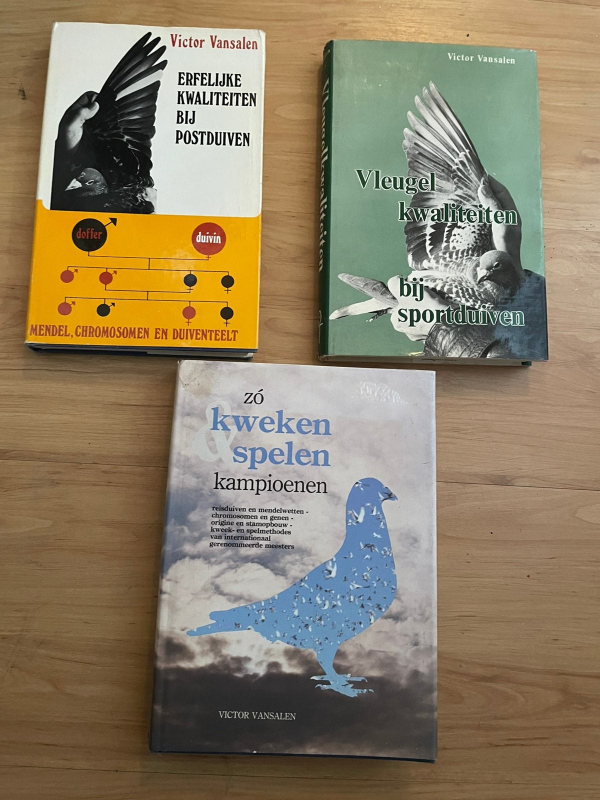 3 duivenboeken Victor Vansalen, Boeken, Ophalen, Zo goed als nieuw