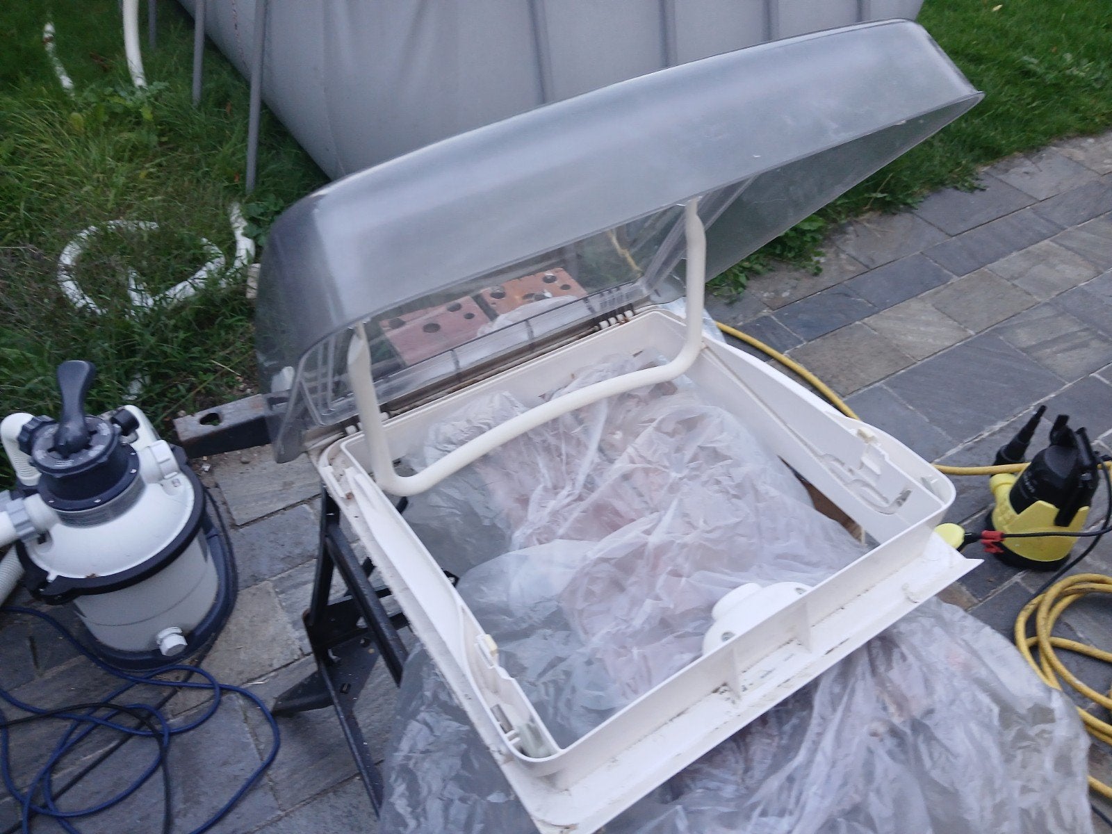 Dometic Mini Heki LK dakluik voor caravan/camper, Ophalen of Verzenden, Zo goed als nieuw
