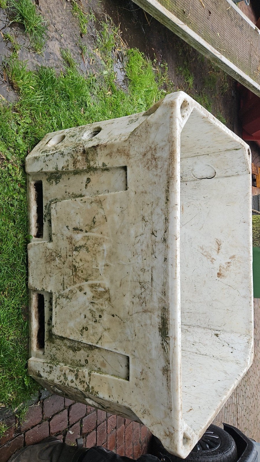 palletbox (slowfeeder), Ophalen, Gebruikt