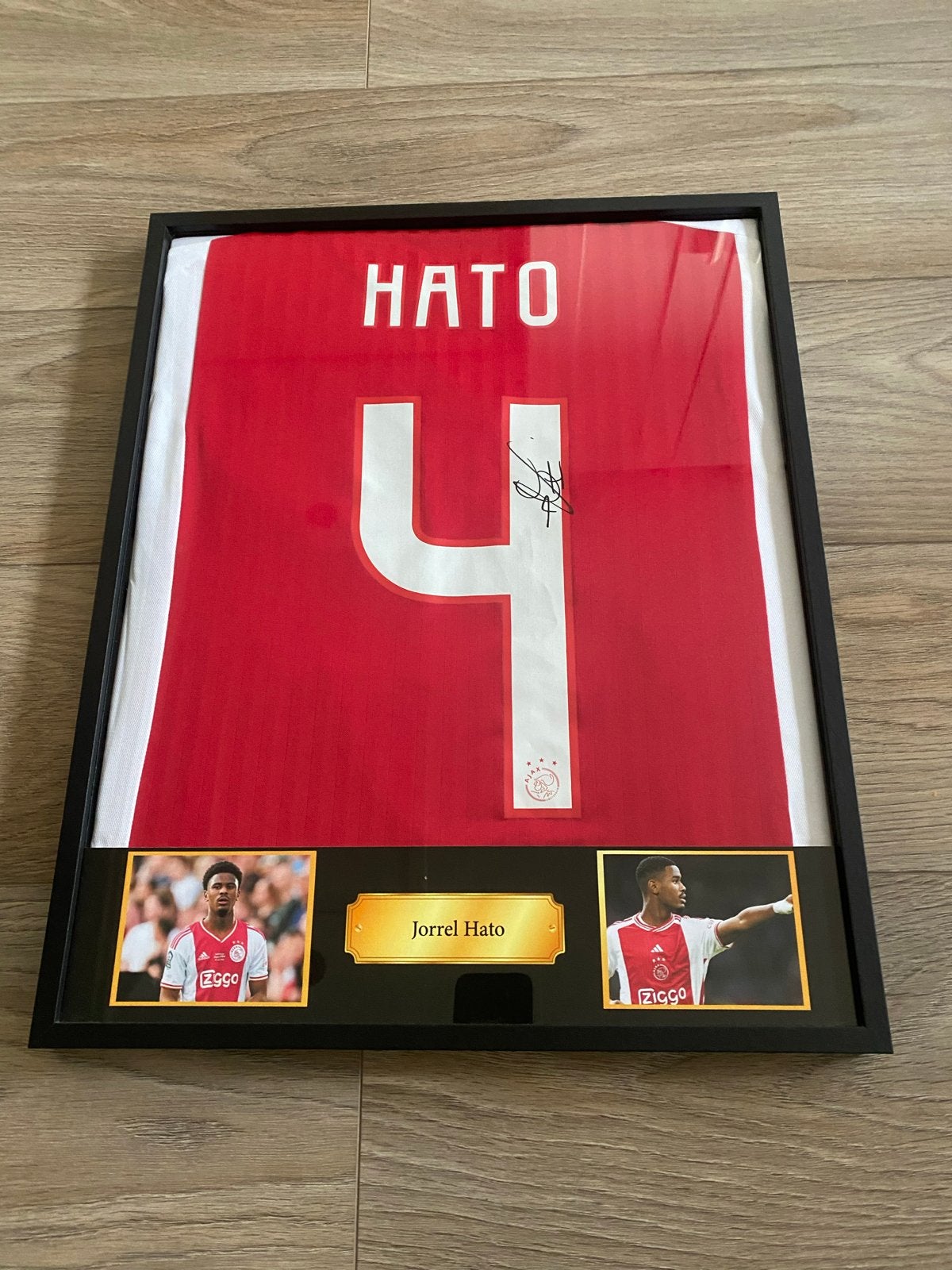 Gesigneerd Ajax shirt Jorrel Hato - Ingelijst, Ophalen, Nieuw, Ajax, Shirt