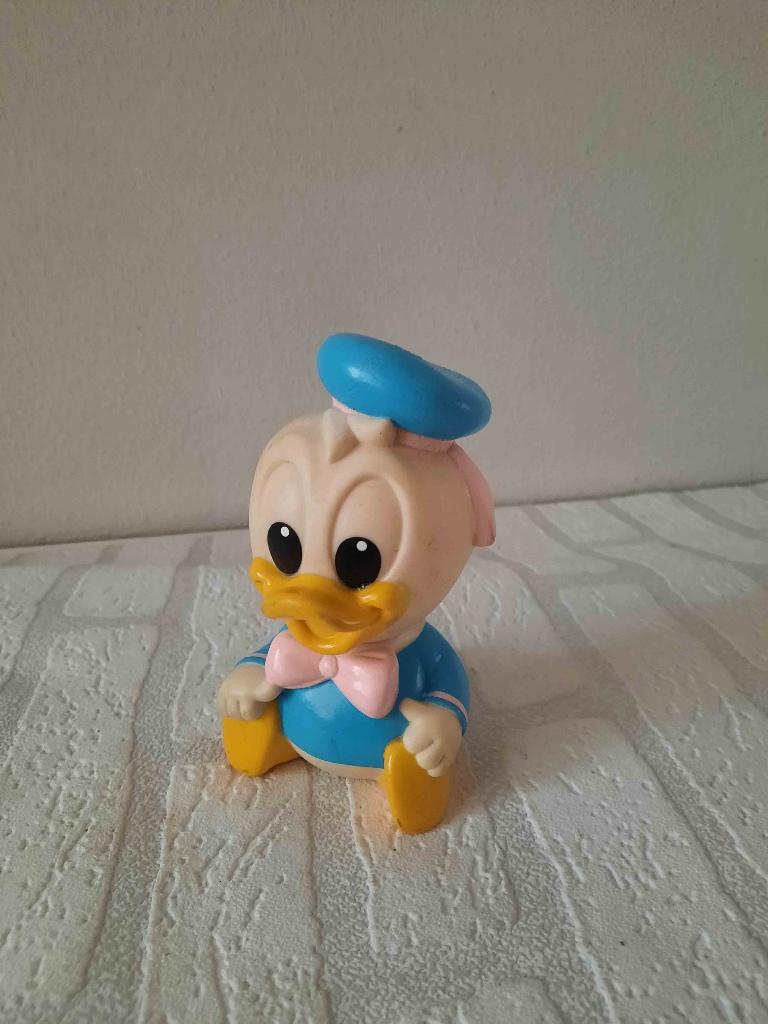 Disney pieppop Donald Duck baby Uit 1984, merk Arco,, Verzamelen, Disney, Ophalen of Verzenden, Donald Duck, Gebruikt, Beeldje of Figuurtje