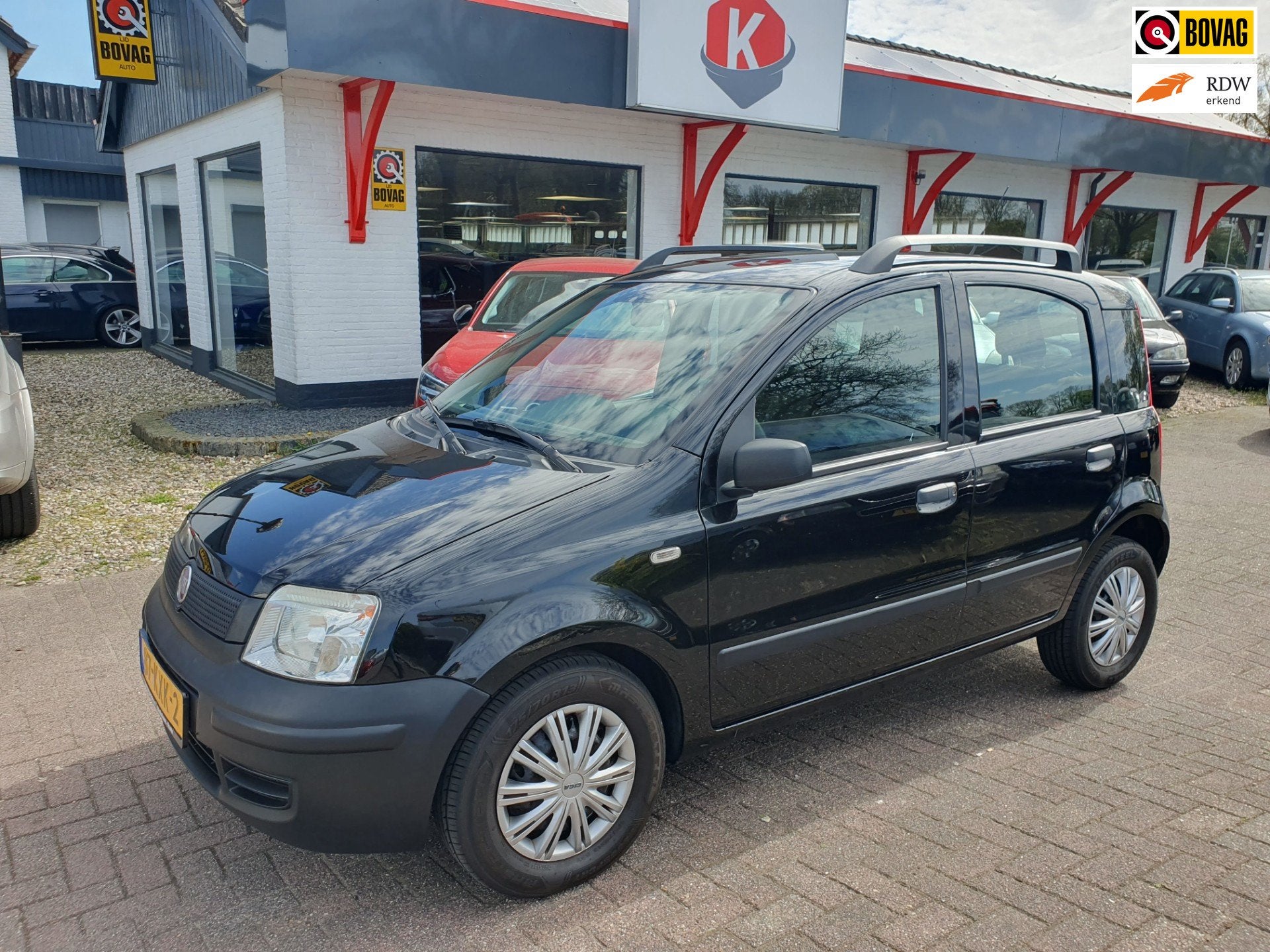 Fiat Panda 1.1 Actual 5drs BJ 2009, Voorwielaandrijving, 4 stoelen, Zwart, Bedrijf