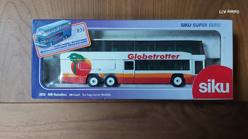 Siku 3814 Mercedes dubbeldekker - Globetrotter, Ophalen of Verzenden, Zo goed als nieuw, Bus of Vrachtwagen, SIKU