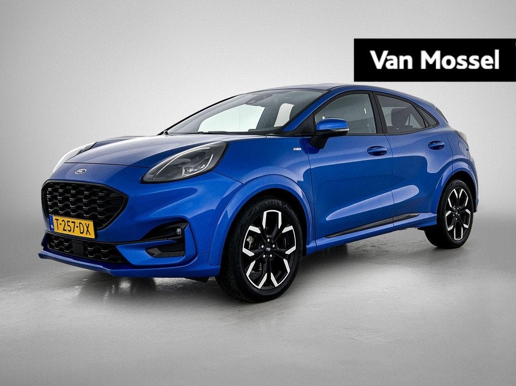Ford Puma 1.0 EcoBoost Hybrid ST-Line X | B&O Premium Audio, Auto's, Ford, 12 maanden, 125 pk, Euro 6, Blauw