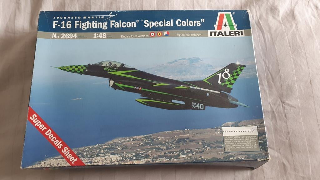 Italeri 1/48 F-16 AM KLu 313 Sqn Tigers Volkel, Hobby en Vrije tijd, Modelbouw | Vliegtuigen en Helikopters, Nieuw, Vliegtuig