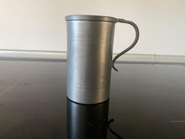 tinnen beker, Antiek en Kunst, Antiek | Tin, Ophalen of Verzenden
