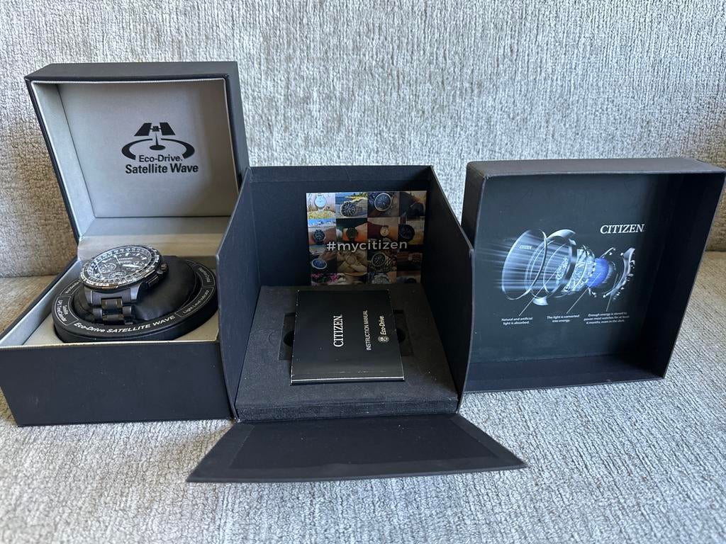 Citizen Eco-Drive Satellite Wave GPS Herenhorloge, Overige materialen, Overige materialen, Ophalen of Verzenden, Zo goed als nieuw