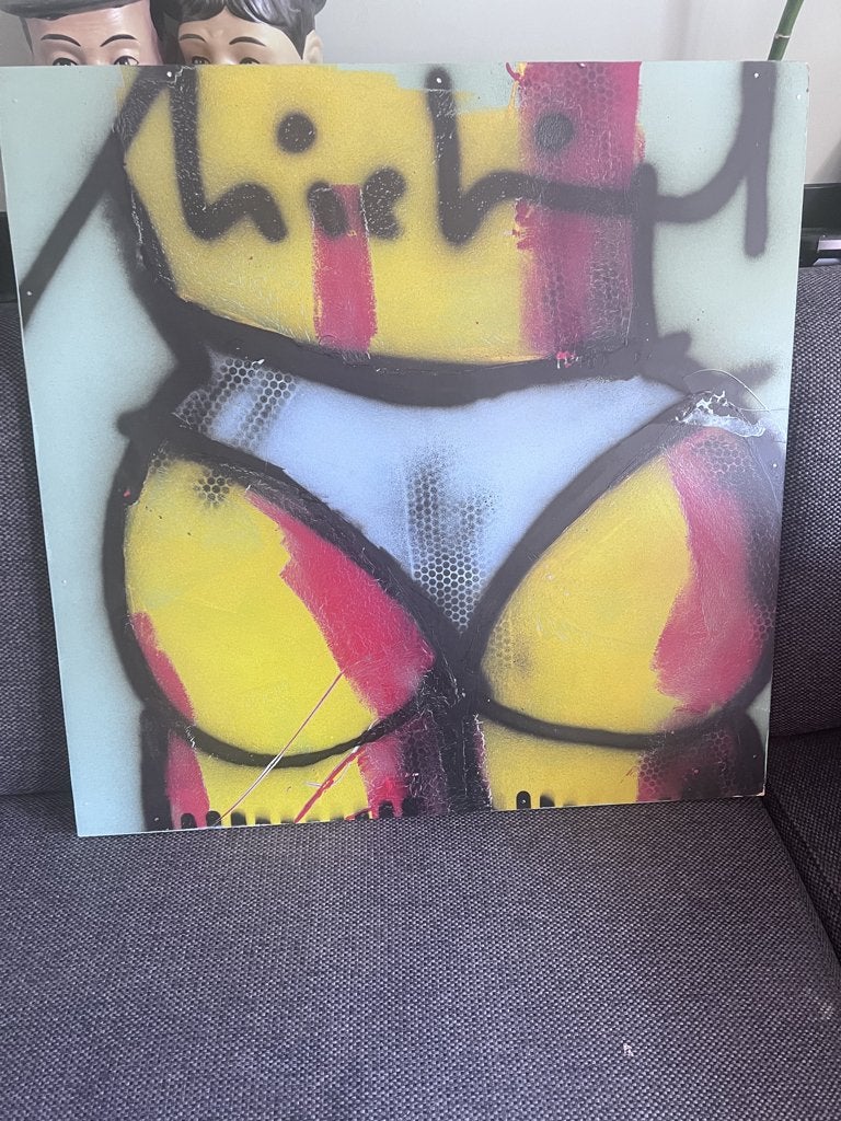 3 schilderijen 60x60 brood stijl zie foto's, 50 – 75, Oorspronkelijke maker, Ophalen of Verzenden, Zo goed als nieuw