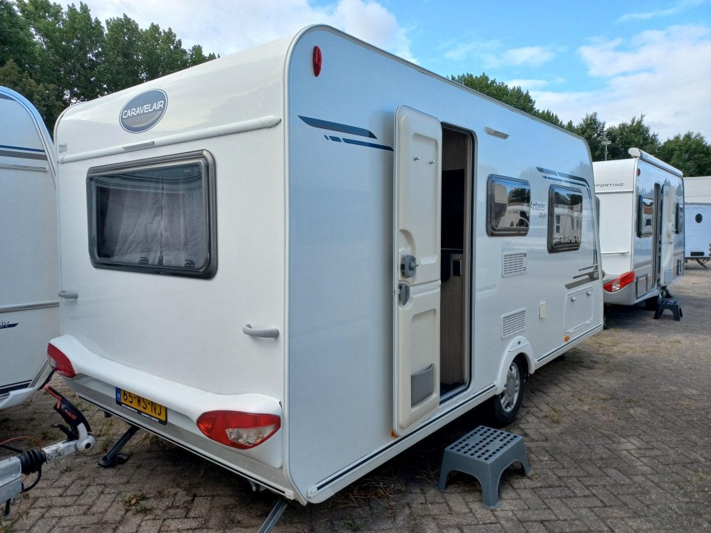 Caravelair Antares Style 450 mover-voortent-luifel, Schokbreker, 2 aparte bedden, Bedrijf, Treinzit