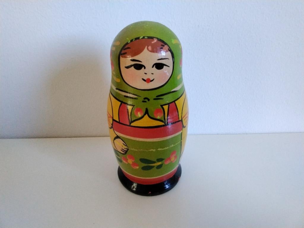 Set van 4 Matroesjka poppen - Russisch houten speelgoed, Ophalen of Verzenden, Gebruikt