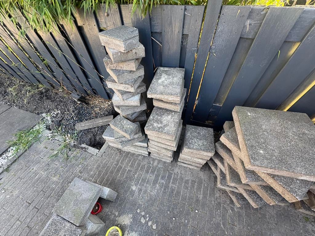 Gratis ophalen., Tuin en Terras, Ophalen, Gebruikt, Beton, Klinkers