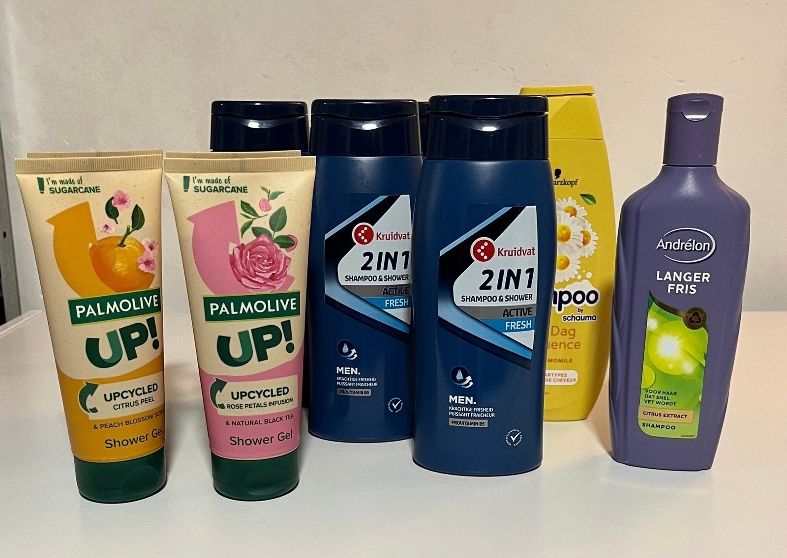 Pakket Verzorging: 7x Shampoo & Douchegel, Ophalen, Nieuw, Bad & Douche
