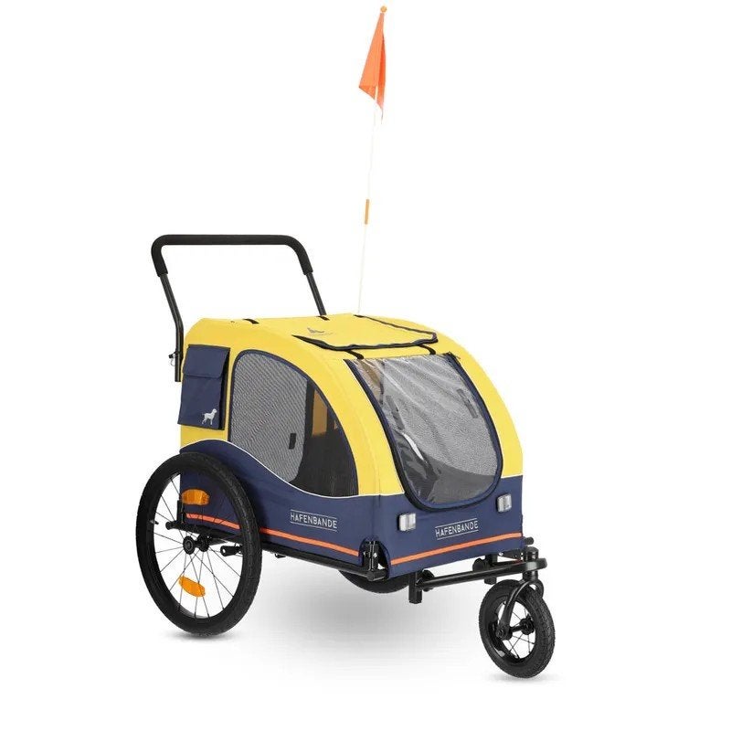 Honden Fiets- & wandelkar max 45kg  met zwenkwiel, Fietsen en Brommers, Fietsaccessoires | Aanhangers en Karren, Ophalen, Opvouwbaar
