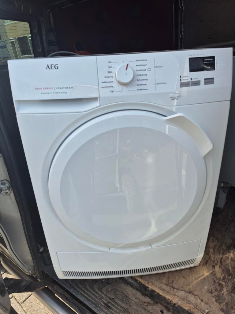 Leuke aeg warmtepomp droger 7000 serie 7 kg A+, Ophalen, Overige typen, 8 tot 10 kg, Zo goed als nieuw